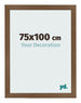 Photo Frame 75x100 cm Oak Rustic MDF Bologna Front Size | Yourdecoration.co.uk