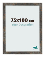 Photo Frame 75x100 cm Oxidized Metal MDF Bologna Front Size | Yourdecoration.co.uk