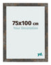 Photo Frame 75x100 cm Oxidized Metal MDF Bologna Front Size | Yourdecoration.co.uk