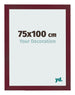 Photo Frame 75x100 cm Wine Red Swept MDF Bologna Front Size | Yourdecoration.co.uk