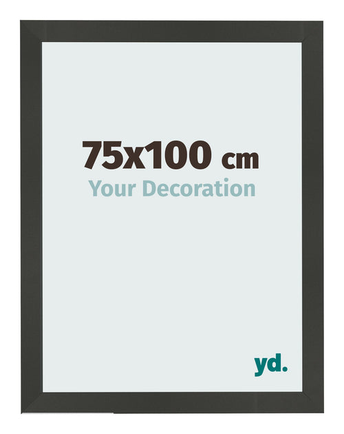 Photo Frame 75x100cm Anthracite MDF Bologna Front Size | Yourdecoration.co.uk