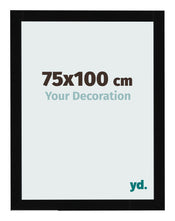 Photo Frame 75x100cm Black High Gloss MDF Bologna Front Size | Yourdecoration.co.uk