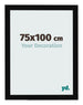 Photo Frame 75x100cm Black High Gloss MDF Bologna Front Size | Yourdecoration.co.uk