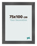 Photo Frame 75x100cm Black Silver Polished MDF Pisa Front Size | Yourdecoration.co.uk