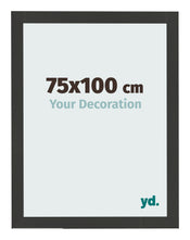 Photo Frame 75x100cm Black Woodgrain MDF Bologna Front Size | Yourdecoration.co.uk