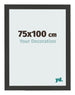 Photo Frame 75x100cm Black Woodgrain MDF Bologna Front Size | Yourdecoration.co.uk
