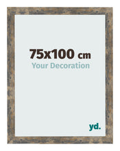 Photo Frame 75x100cm Blue Gold Melange MDF Bologna Front Size | Yourdecoration.co.uk