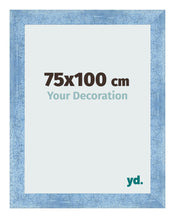 Photo Frame 75x100cm Clear Blue Swept MDF Pisa Front Size | Yourdecoration.co.uk