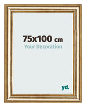 Photo Frame 75x100cm Gold Antique MDF Lazio Front Size | Yourdecoration.co.uk