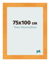 Photo Frame 75x100cm Orange MDF Pisa Front Size | Yourdecoration.co.uk