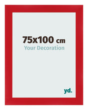 Photo Frame 75x100cm Red MDF Pisa Front Size | Yourdecoration.co.uk