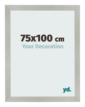Photo Frame 75x100cm Silver Matte MDF Bologna Front Size | Yourdecoration.co.uk