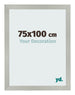 Photo Frame 75x100cm Silver Matte MDF Bologna Front Size | Yourdecoration.co.uk