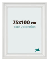 Photo Frame 75x100cm White Swept MDF Lazio Front Size | Yourdecoration.co.uk