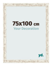 Photo Frame 75x100cm White Vintage MDF Bologna Front Size | Yourdecoration.co.uk
