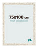 Photo Frame 75x100cm White Vintage MDF Bologna Front Size | Yourdecoration.co.uk