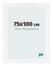 Photo Frame 75x100cm White Vintage MDF Pisa Front Size | Yourdecoration.co.uk