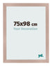 Photo Frame 75x98 cm Dusty Pink MDF Bologna Front Size | Yourdecoration.co.uk