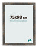 Photo Frame 75x98 cm Oxidized Metal MDF Bologna Front Size | Yourdecoration.co.uk