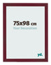 Photo Frame 75x98 cm Wine Red Swept MDF Bologna Front Size | Yourdecoration.co.uk