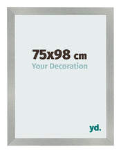 Photo Frame 75x98cm Aluminum Brushed MDF Bologna Front Size | Yourdecoration.co.uk