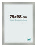 Photo Frame 75x98cm Aluminum Brushed MDF Bologna Front Size | Yourdecoration.co.uk