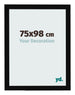 Photo Frame 75x98cm Black High Gloss MDF Bologna Front Size | Yourdecoration.co.uk