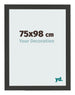 Photo Frame 75x98cm Black Woodgrain MDF Bologna Front Size | Yourdecoration.co.uk