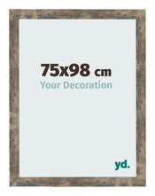 Photo Frame 75x98cm Blue Gold Melange MDF Bologna Front Size | Yourdecoration.co.uk