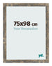 Photo Frame 75x98cm Blue Gold Melange MDF Bologna Front Size | Yourdecoration.co.uk