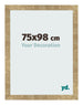 Photo Frame 75x98cm Gold Antique MDF Bologna Front Size | Yourdecoration.co.uk