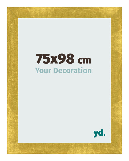 Photo Frame 75x98cm Gold Vintage MDF Pisa Front Size | Yourdecoration.co.uk