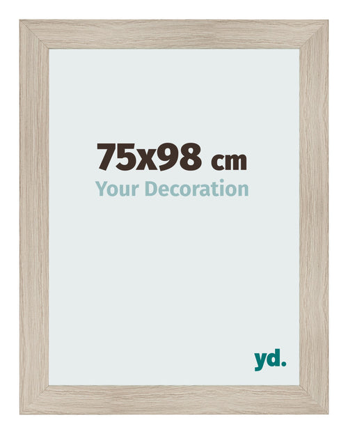 Photo Frame 75x98cm Oak Rustic MDF Pisa Front Size | Yourdecoration.co.uk