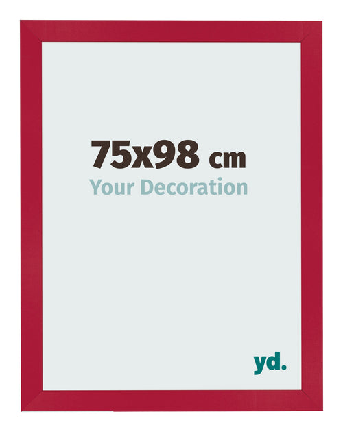 Photo Frame 75x98cm Red MDF Bologna Front Size | Yourdecoration.co.uk