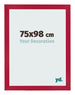 Photo Frame 75x98cm Red MDF Bologna Front Size | Yourdecoration.co.uk