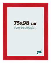 Photo Frame 75x98cm Red MDF Pisa Front Size | Yourdecoration.co.uk