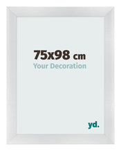 Photo Frame 75x98cm Silver Black Swept MDF Pisa Front Size | Yourdecoration.co.uk