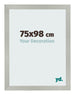 Photo Frame 75x98cm Silver Matte MDF Bologna Front Size | Yourdecoration.co.uk