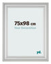 Photo Frame 75x98cm Silver Matte MDF Lazio Front Size | Yourdecoration.co.uk