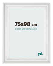 Photo Frame 75x98cm White Swept MDF Lazio Front Size | Yourdecoration.co.uk