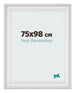 Photo Frame 75x98cm White Swept MDF Lazio Front Size | Yourdecoration.co.uk