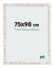 Photo Frame 75x98cm White Vintage MDF Bologna Front Size | Yourdecoration.co.uk
