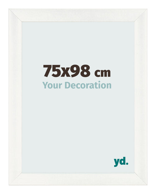 Photo Frame 75x98cm White Vintage MDF Pisa Front Size | Yourdecoration.co.uk