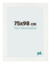 Photo Frame 75x98cm White Vintage MDF Pisa Front Size | Yourdecoration.co.uk