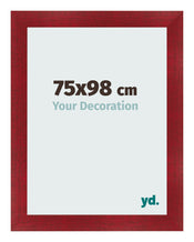 Photo Frame 75x98cm Wine Red Swept MDF Pisa Front Size | Yourdecoration.co.uk