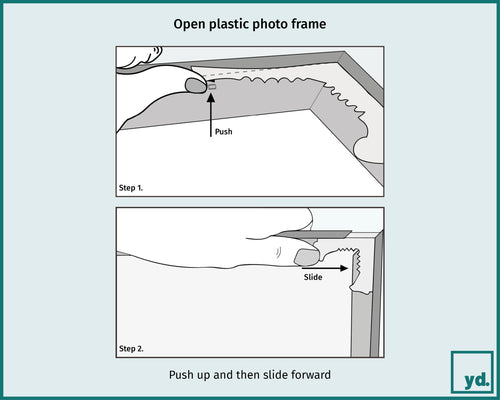 How to open a Plastic Photo Frame | Yourdecoration.co.uk