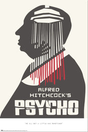 Poster Alfred Hitchcock Psycho 61x91 5cm GPE6044 | Yourdecoration.co.uk