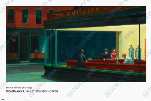 Poster Edward Hopper Nighthawks 61x91 5cm GPE6104 | Yourdecoration.co.uk