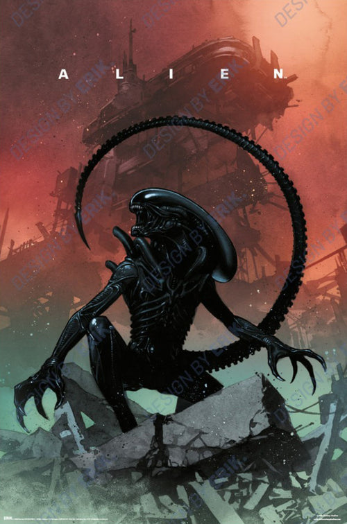 Poster Fox Alien 61x91 5cm GPE6106 | Yourdecoration.co.uk