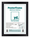 Poster Frame MDF 30x40cm Black Mat Front Size | Yourdecoration.co.uk